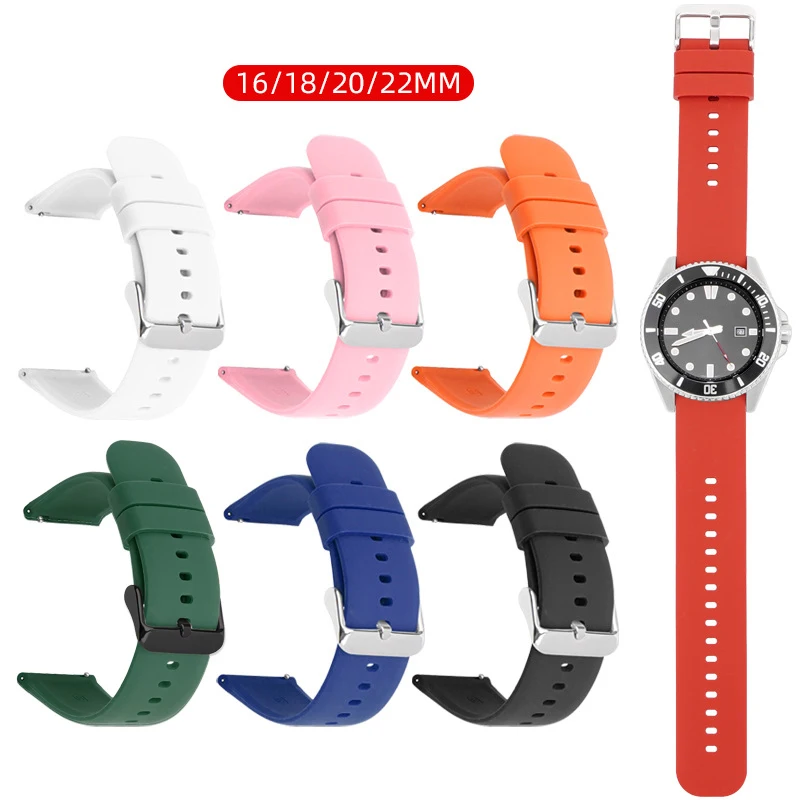 Silicone Sport Quick Release Waterproof Strap - Universal Band
