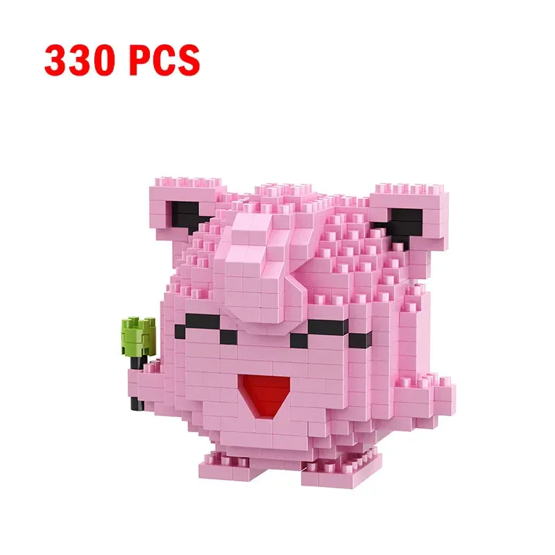 thumbnail image 1 of 66 piezas de Pokémon, bloques de construcción pequeños, dibujos animados de Pikachu, modelo animal, juego educativo, gráficos, juguetes de Pokémon para cumpleaños de niños, 1 of 5