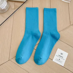 Vibrant Women's Designer Fashion Cotton Socks - 33 Color Options - Fits EU 34 - 41 (Light Blue)