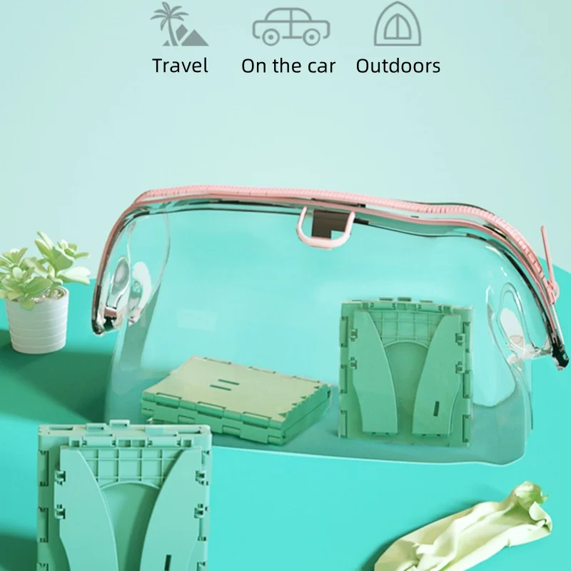 Children's environmental protection PP material folding toilet portable car toilet baby urinal Child travel basin 3