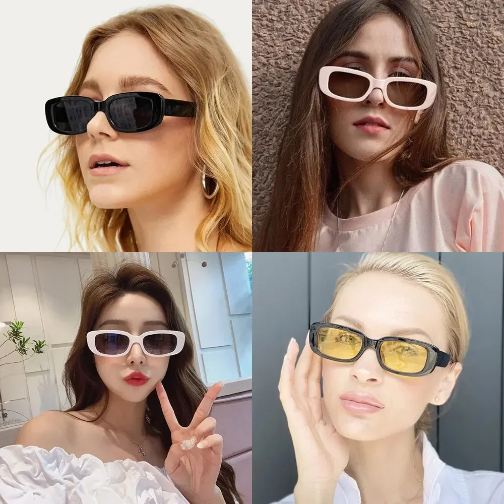Car Retro Sunglasses Oval Fashion Sunglasses For Women Men Y2K Jelly Frame Glasses For Beach Party Club Accessories Tools
