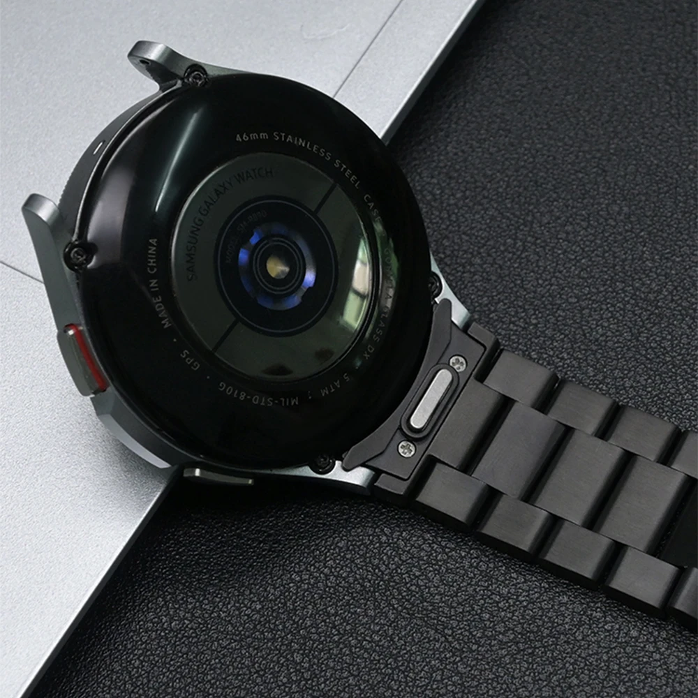Elegant Stainless Steel Watch Strap - Universal Fit, No Gaps Design