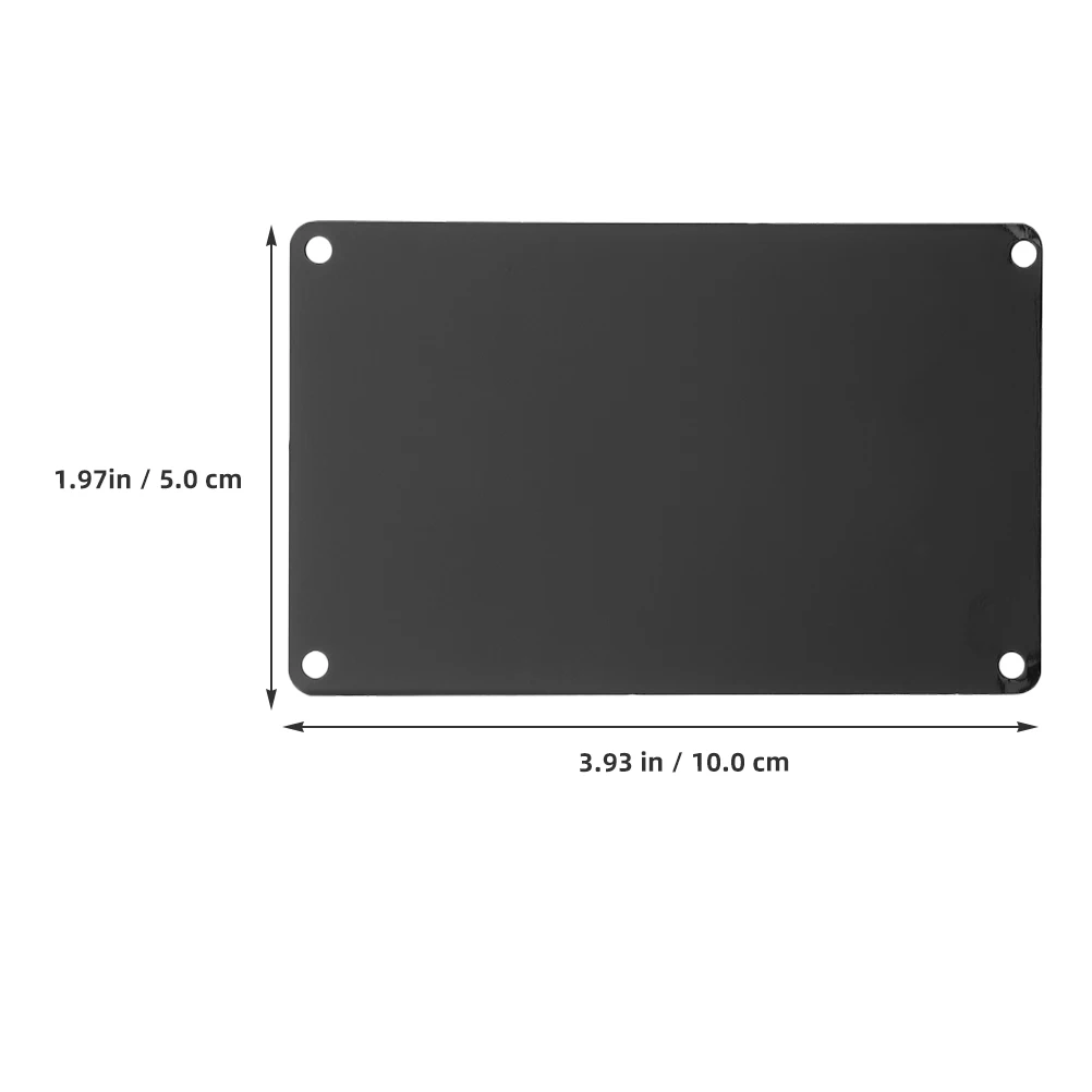 Aluminum Name Signs 10Pcs Blank Nameplate Engraving Sign Oxidized Black Aluminum Paint Sign Aluminum Name Signs DIY Engraving Blank Signs
