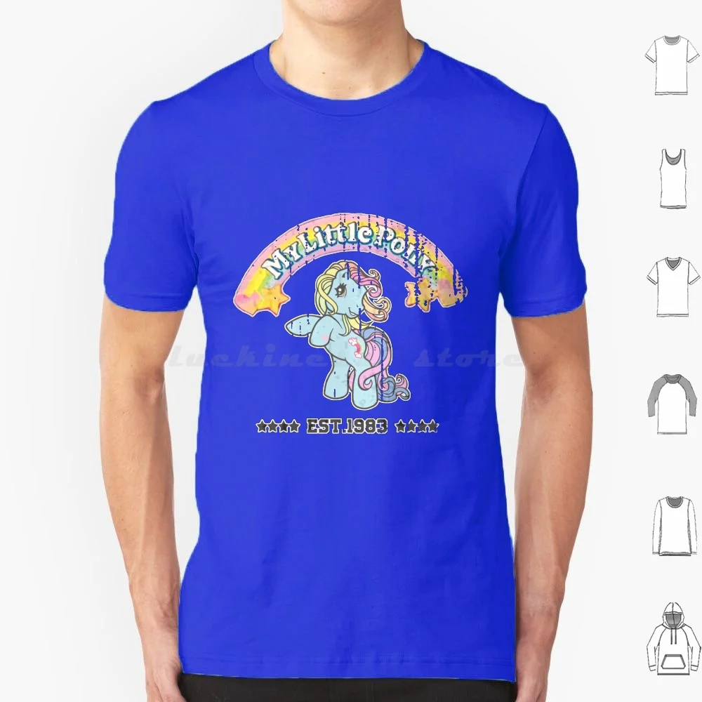 Mlp Est. 1983 Maglietta Vintage Big Size 100% Cotone Vintage My Little Mlp Kawaii Cute Retro Rainbow Dash 1980 Nostalgia Usato