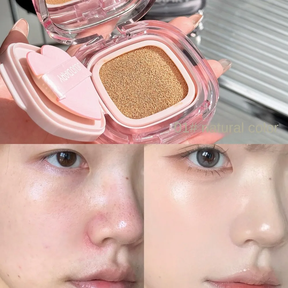 Moisturizing Concealer Light Natural Waterproof Air Cushion Foundation Cream Brightening High Coverage Base Makeup Cosmetics