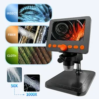 LCD Digital Microscope 4.3 Inch 1080P 1-1000X Magnification Zoom Stereo Microscope Camera with 8 LED Lights for Error Coins 2