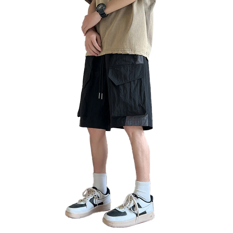 Summer New Men's Casual Shorts Ins Trend Thin Section Workwear Brand Loose Fit Mid-waist Five-point Pants