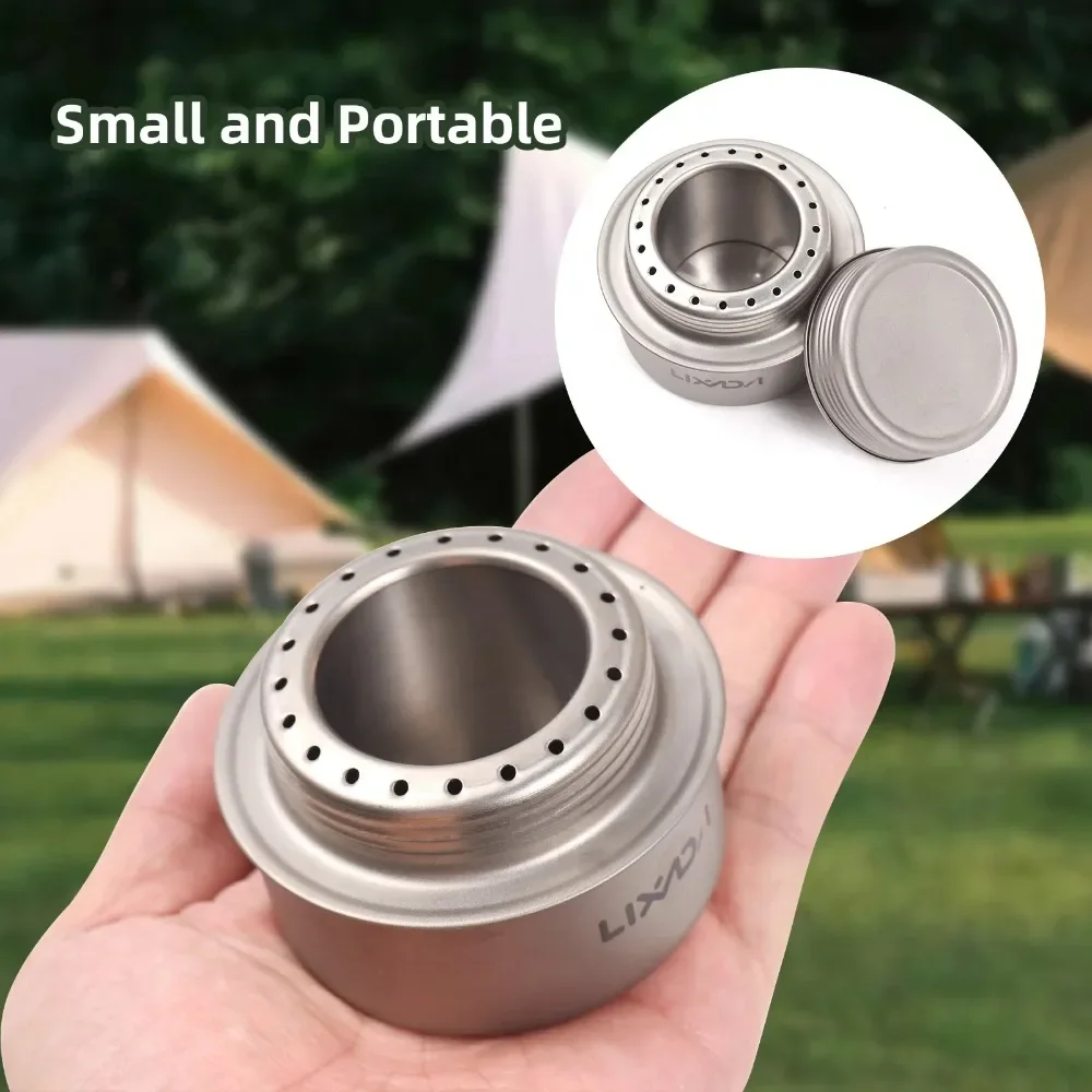 Spiritus-Campingkocher mit Aluminium-Deckel für Outdoor-Abenteuer