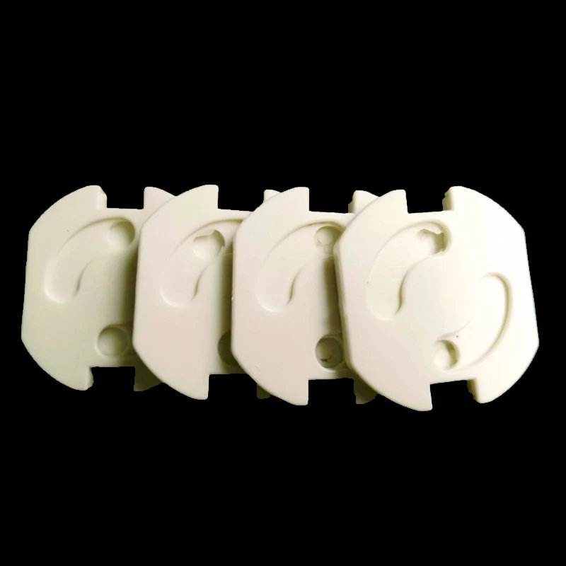 Baby Safety Rotate Cover 4pcs 2 Hole Round European Standard Children Against Electric Protection Socket Plastic Security Locks socket covers