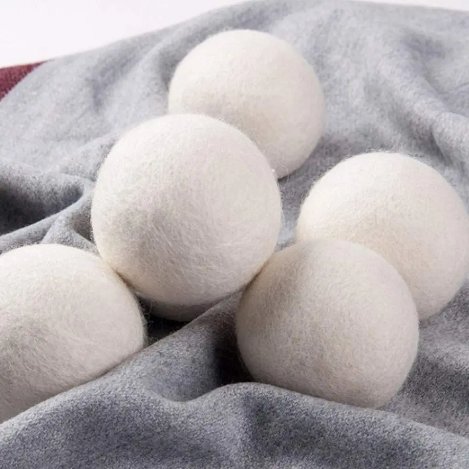 6Pcs Reusable Wool Dryer Balls Softener Laundry Home 5cm Fleece Dry Kit Ball Useful Clothes Washing Machine Accessories laundry ball