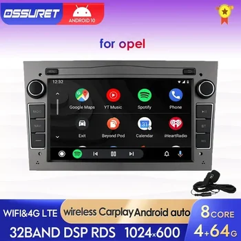 Radio Multimedia con Android para coche, reproductor con Carplay, 2Din, para Opel Astra H, Corsa C, D, Vauxhall, Vectra, Antara, Zafira, Vivaro, Meriva, Combo, Signum 1