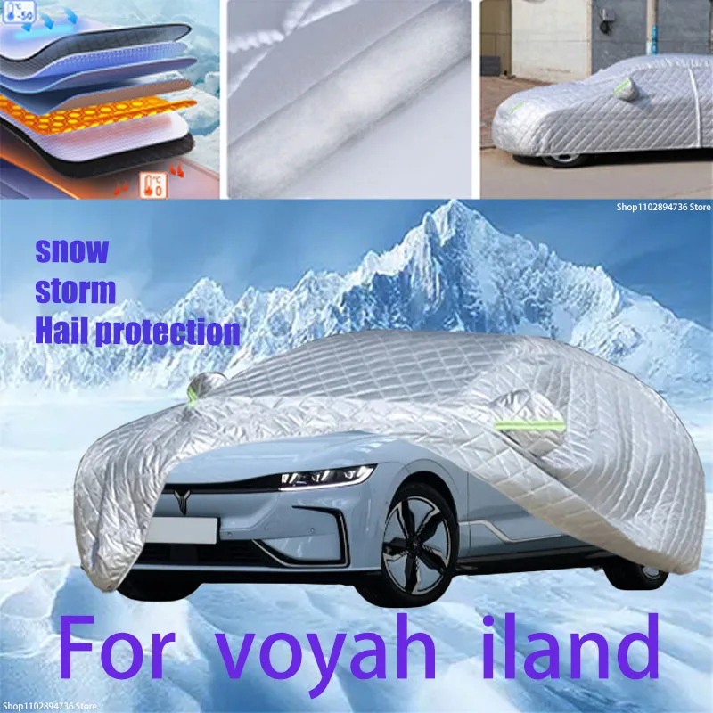 

For voyah iland Outdoor Cotton Thickened Awning For Car Anti Hail Protection Snow Covers Sunshade Waterproof Dustproof