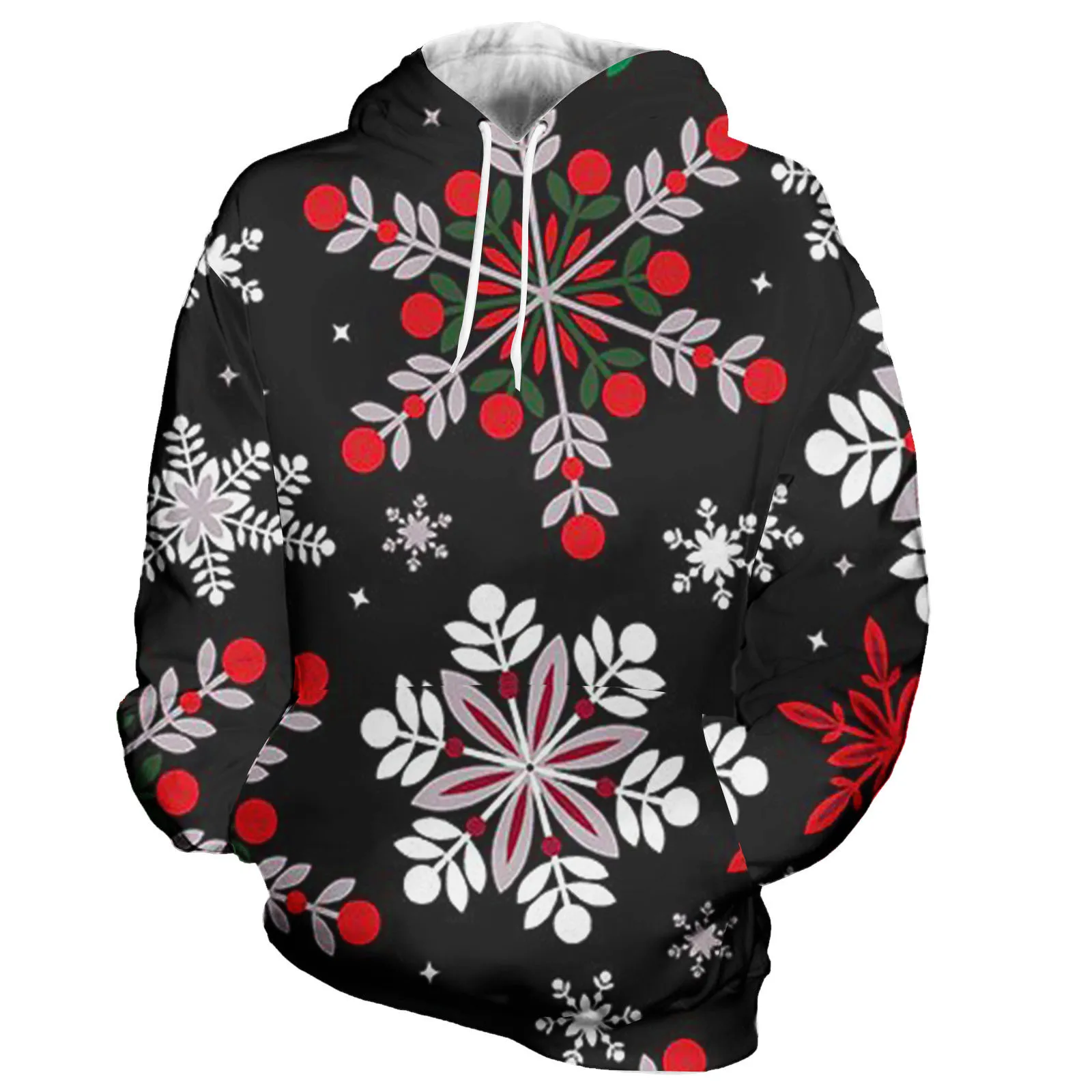 

Hoodies with Designs Man's Loose Hoodie Long Sleeve Christmas Print Male Hooded Sweatshirt M Apparel Zip Hoodies for Men Warm