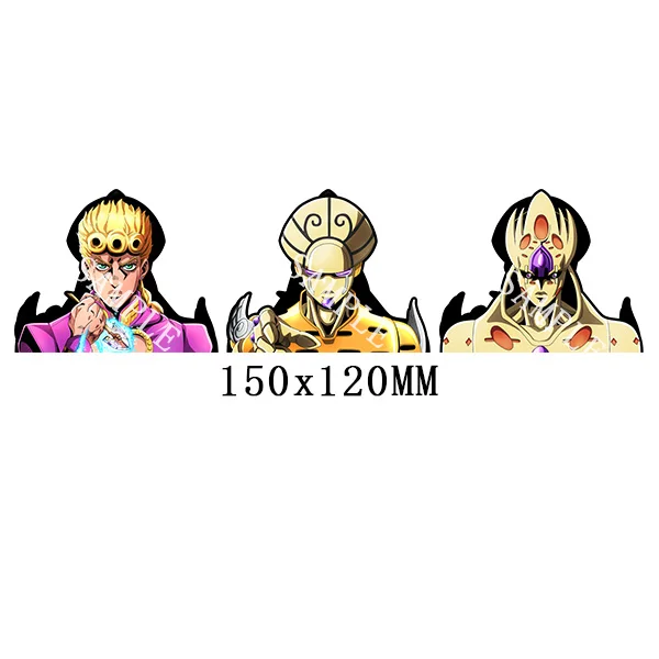 JoJo's Bizarre Adventure Giorno Giovanna Motion Car Sticker Anime Waterproof Decals Laptop Refrigerator Suitcase Gift