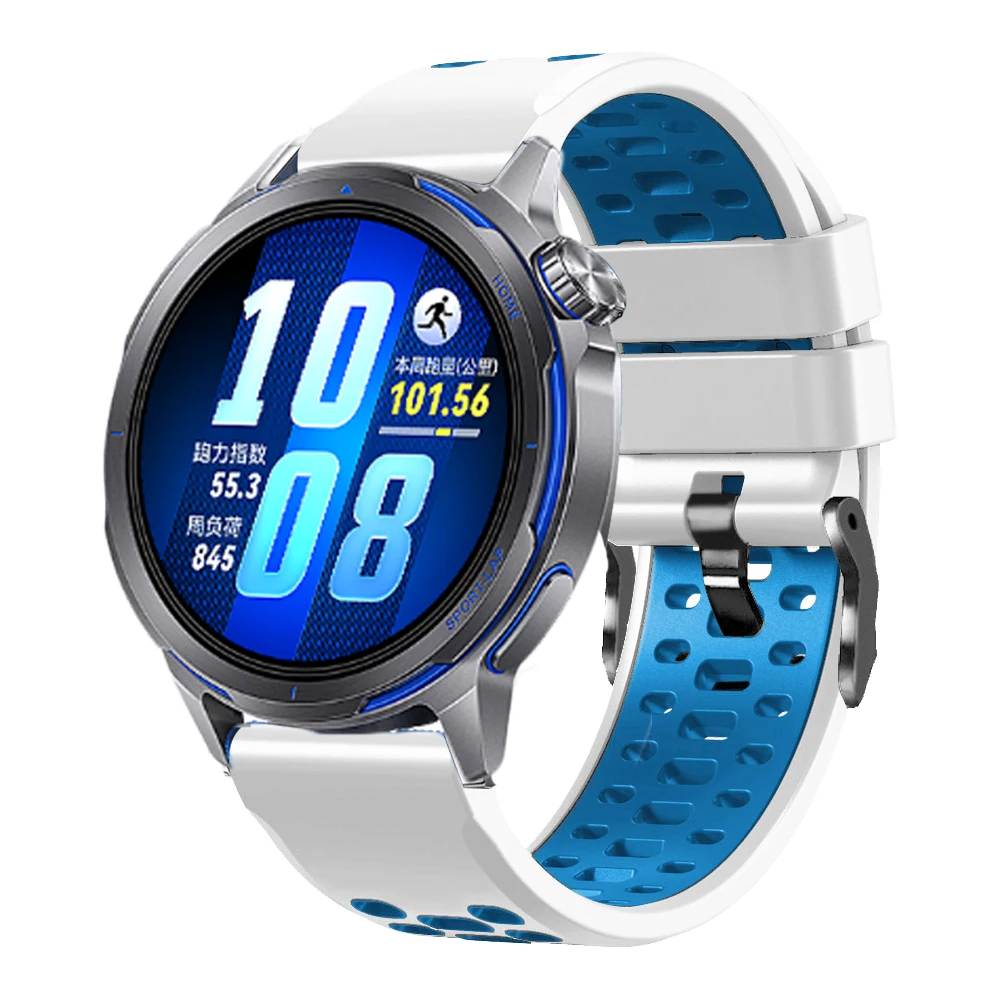 Breathable Sport Silicone Strap, 22mm - Universal Fit Bracelet