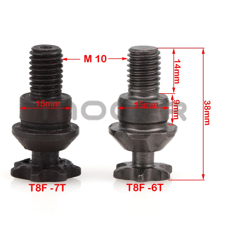 25H T8F 6/7/8 Tooth Clutch Drum Gear Box Front Pinion Chain Sprocket For 2 Stroke 47cc 49cc Pocket Bike/Mini Moto/Kids ATV Quad