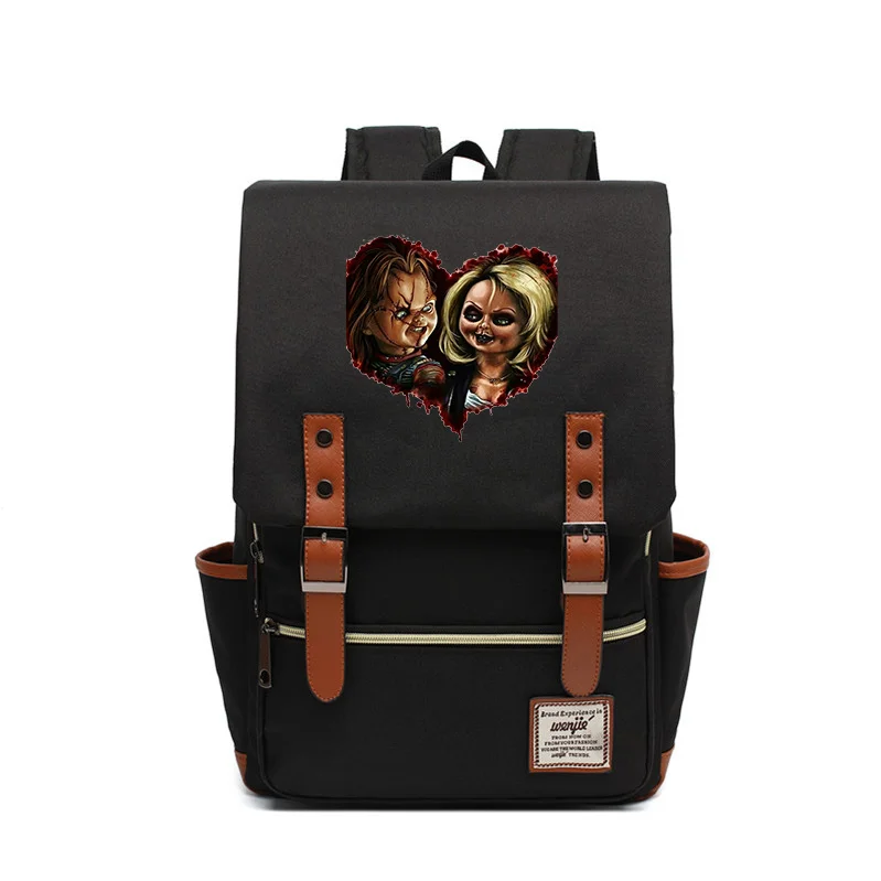 

Horror Movie Child's Play Chucky Backpack Boys Girls School Bag Laptop Bag Women Men Backpacks Casual Travel Rucksack Mochila