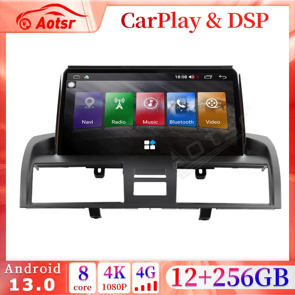 

9" Screen 12+256G For Toyota Camry 6 XV40 2006-2011 Android 13.0 Car Radio GPS Navi Auto Stereo Video Multimedia Player HeadUnit