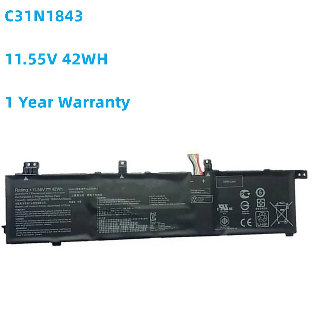 

C31N1843 0B200-03430000 Laptop Battery For ASUS VivoBook S14 S432 S432FA S432FL S15 S532 S532FA S532FL X432FA X532FL 11.55V 42WH
