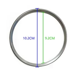 Luxury Car Steering Wheel Panel Ring Trim Cover Sticker - Premium Interior Accessory (Matte silver)