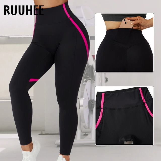 RUUHEE Pocket High Waisted Leggings For Fitness Push Up Leggings