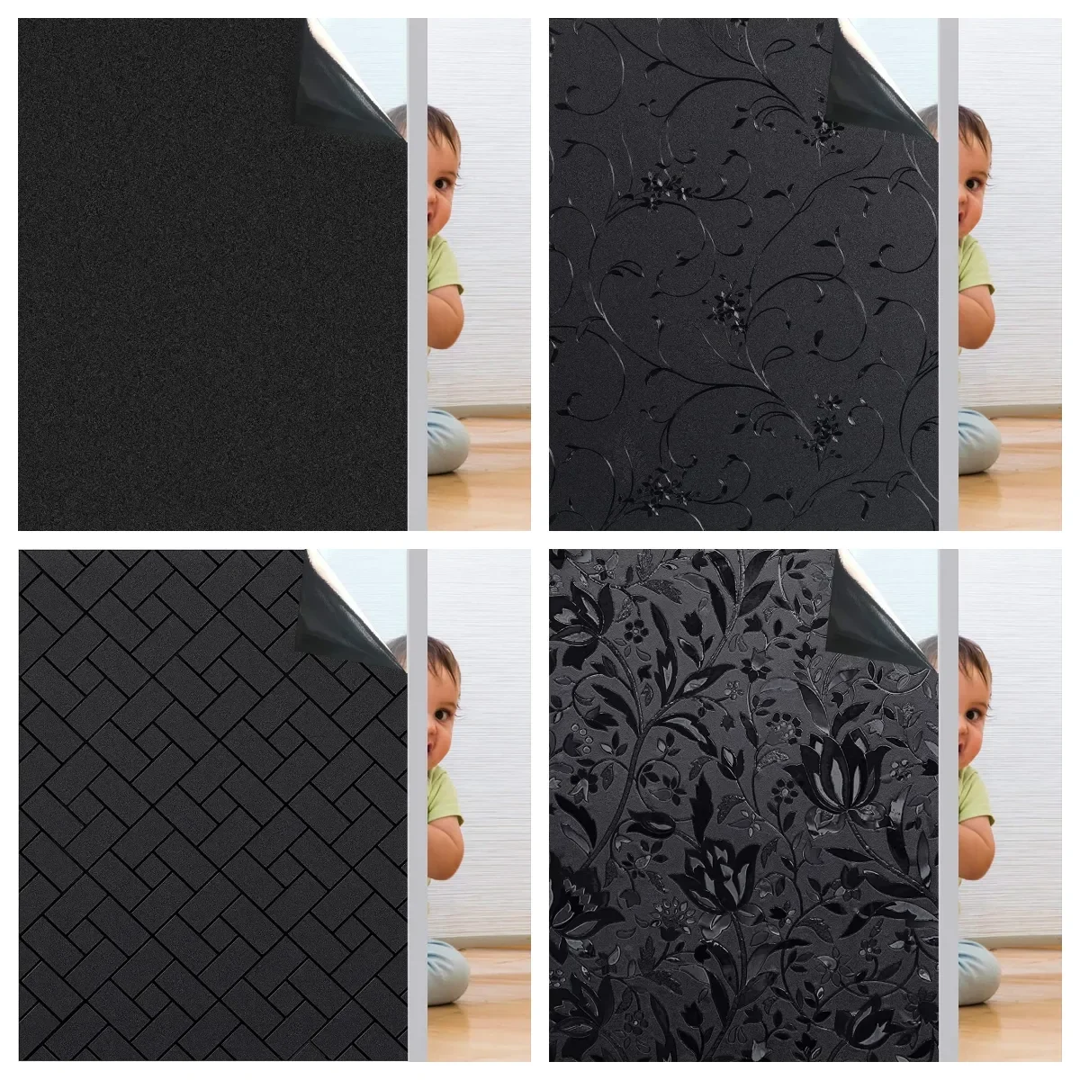 Matte100BlackoutWindowFilmPrivacyUVProtectionStaticCling