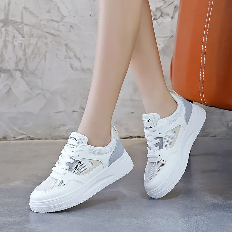 Onderverdelen stroomkring Winkelcentrum 2022 Zomer Nieuwe Witte Schoenen Vrouwen Koreaanse Stijl Sneakers  Schoolmeisje Casual Schoenen Ademend Mesh Sneakers 665| | - AliExpress