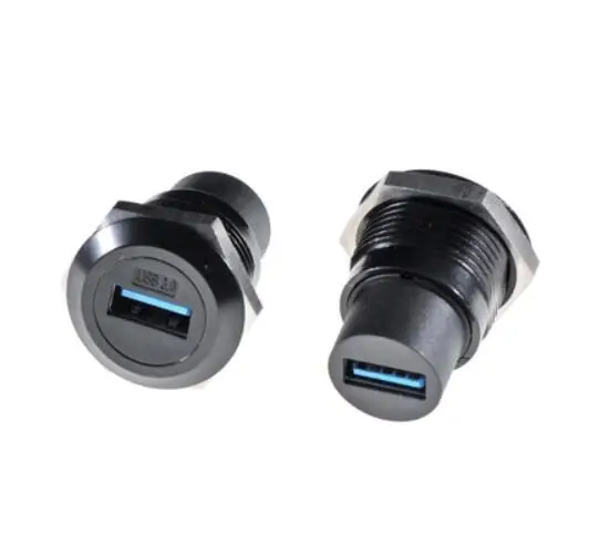 USB 2.0 A Male to A Female Panel Mount