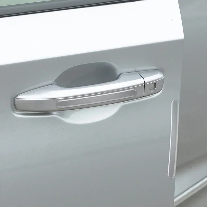 Car Door Edge Transparent Anti Scratch Protection Strips Bumper Scuff Plate Bar Rearview Mirror Anti-collision Protector Sticker 3