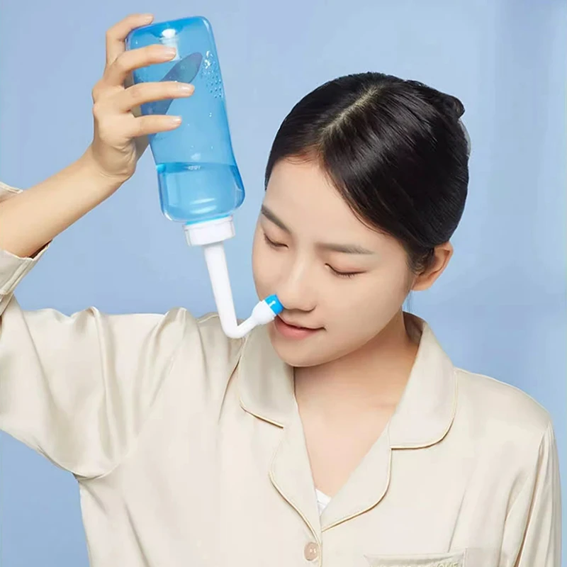 Nose Wash Cleaner Nose Wash Cleaner Nasal Irrigator Rinse Bottle Nose Protector Avoid Allergic Rhinitis Adults Children Neti Pot 300ML 500ML