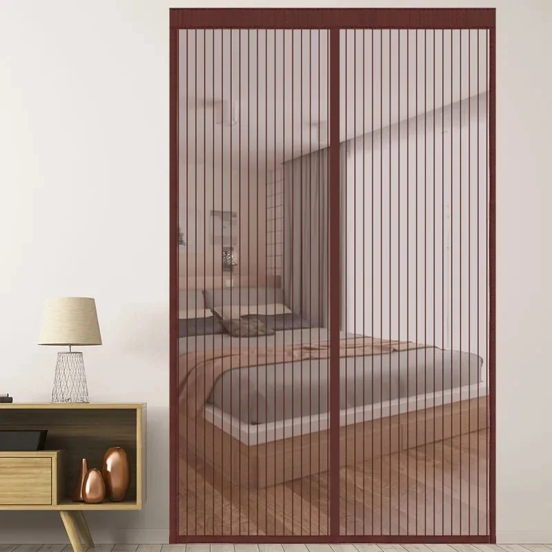 Mosquitera Magnética Para Puerta, Cortina Antimosquitos Con Tiras Adhesivas Cortina Mosquitera Autoadhesiva 90 X 200 Cm 96026332