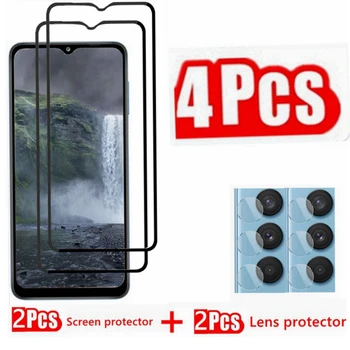 2+2 Pacchi di Pellicole Protettive in Vetro per Schermo e Fotocamera per SAMSUNG Galaxy A12 A12S A13 A14 A15 A16 A17