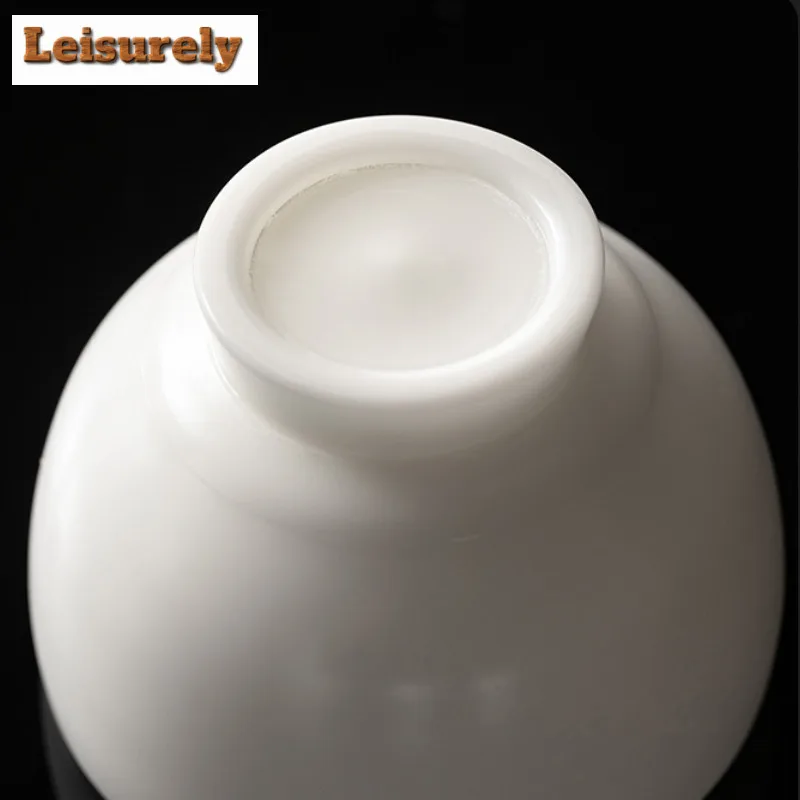 Handmade Fair Jade Clay Porcelain Tea Cup Personal Master Cup Single Tea Bowl Water Mug Meditation Cup Kung Fu Teaset Drinkware