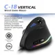 NEU! USB-verkabelte vertikale Gaming-Maus, 10000 DPI programmierbar, 11 Tasten, optische RGB-Fernbedienungsmaus für Laptop, Computer, PC, Gamer