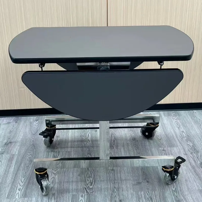 Guter, handgefertigter Hotelzimmer-Food-Service-Trolley mit dreiteiligem HPL-Tisch, Hotel-Buffetisch