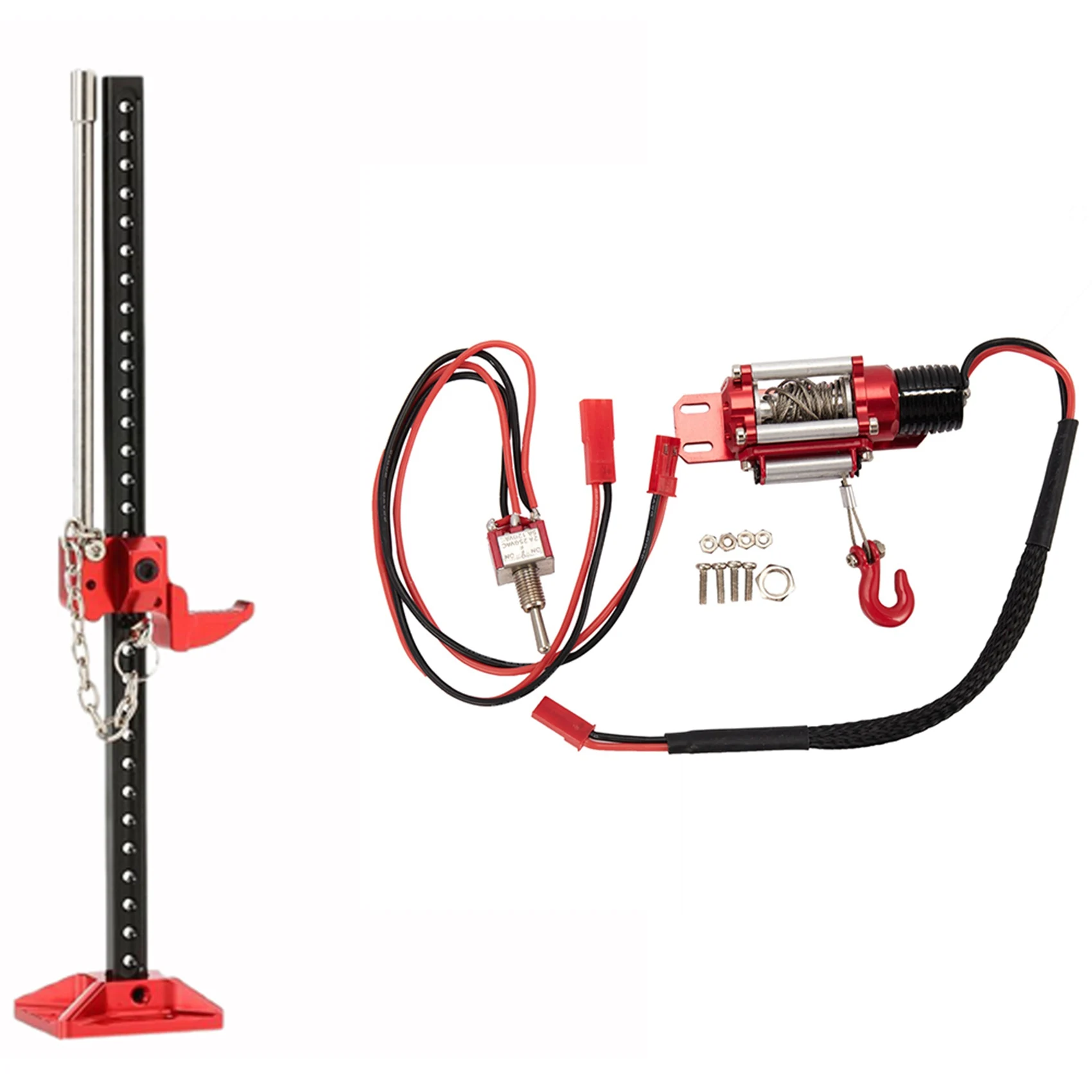 

Инструмент Hi-Lift Jack для Rc4Wd D90 Scx10 и радиоуправляемого автомобиля, Металлический Стальной проводной Автоматический фотоэлемент для 1/10 осевой Traxxas TRX4
