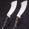 WPKOPYA Heavy Duty 8mm DC53 steel 14 inch multi-purpose outdoor full Tang Chai knife + sheath, agricultural chopping tool knife 3