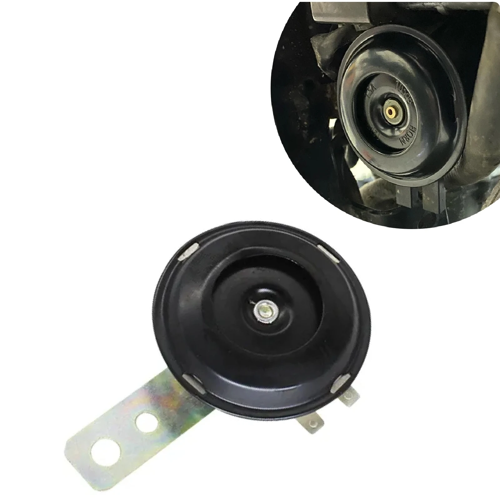 Motorcycle Electric Horn 12V Super Loud Waterproof Round Speaker Universal Scooter Motorbike E-Bikes Mopeds Horn Kit Accessories