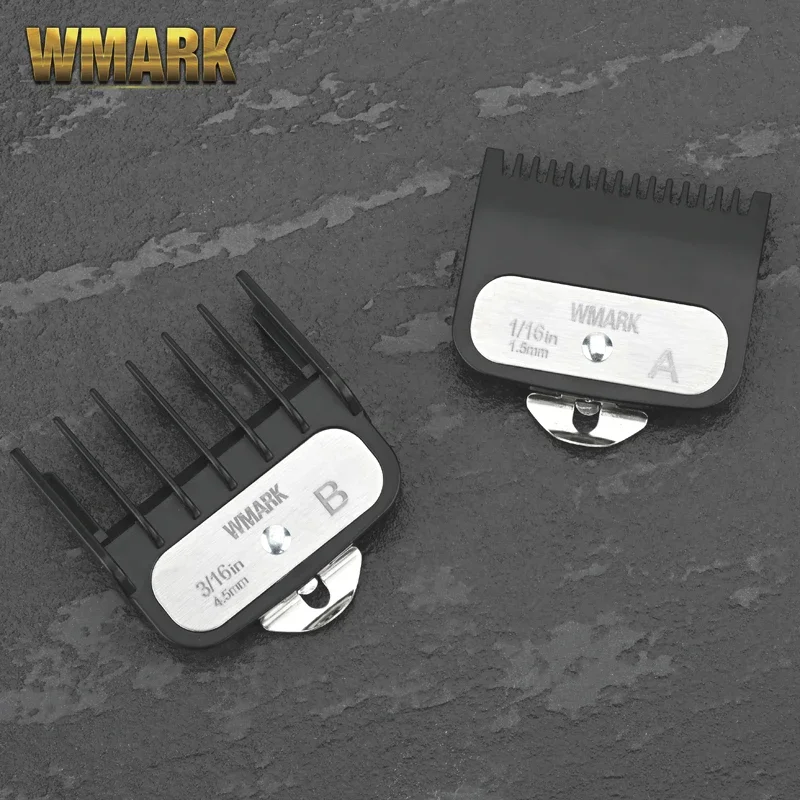 

Attachment Comb Set with A Metal Holder Limited Comb for Professional Clipper 20sets WMARK G-2B Black Color Guide Comb Sets