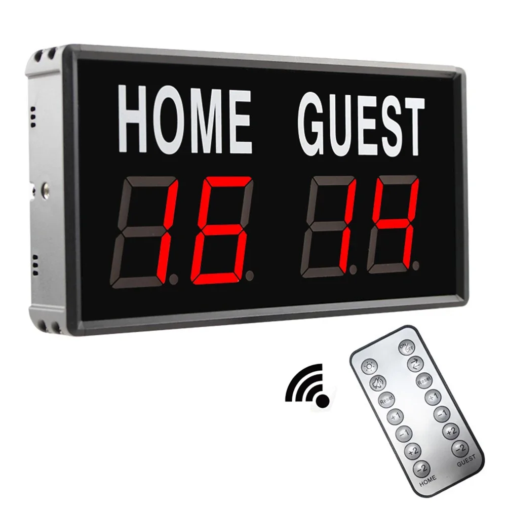 Remote Control Electronic Scoreboard Remote Control Digital Tabletop Scoreboard Games Activity 1.8&rdquo; Built-in 150mAh Red Hot Sale