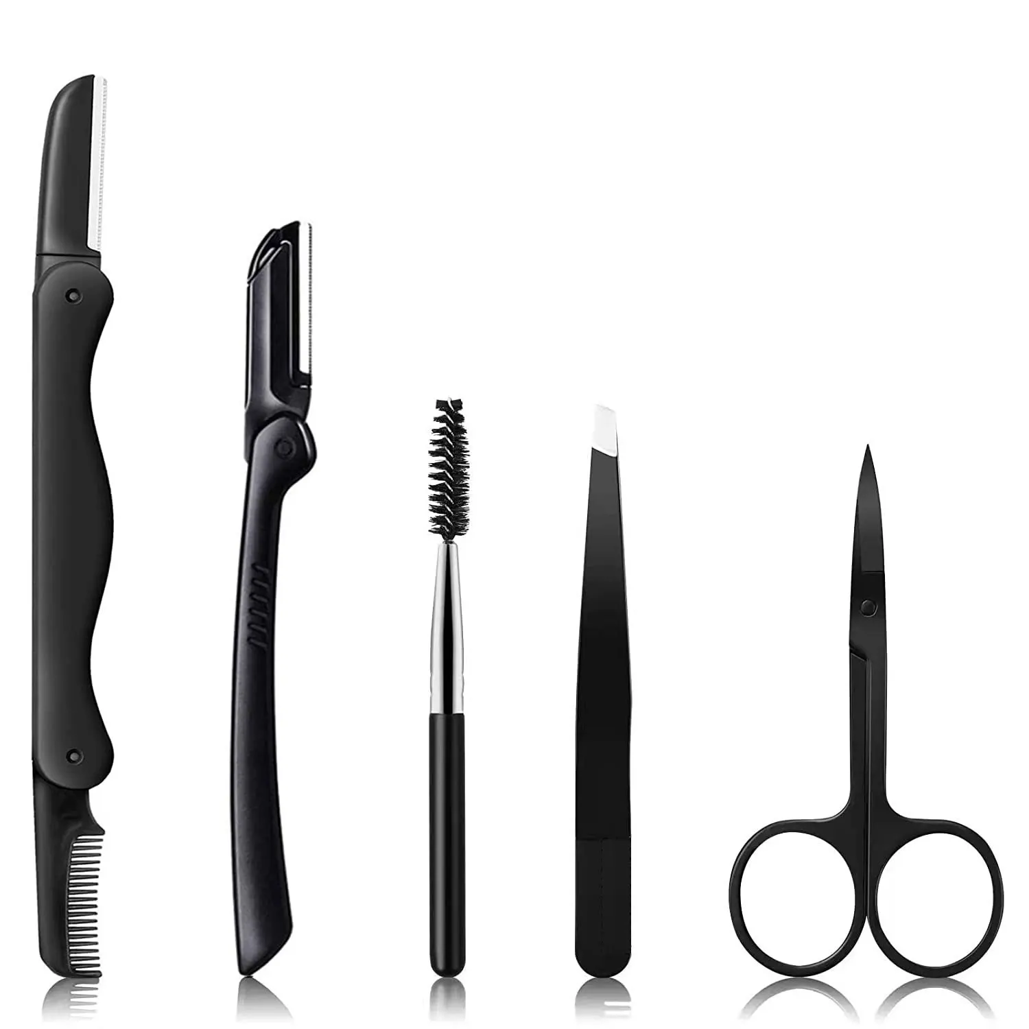 Eyebrow Razor Trimmer Kit Eyebrow Grooming Set for Women and Men Comb