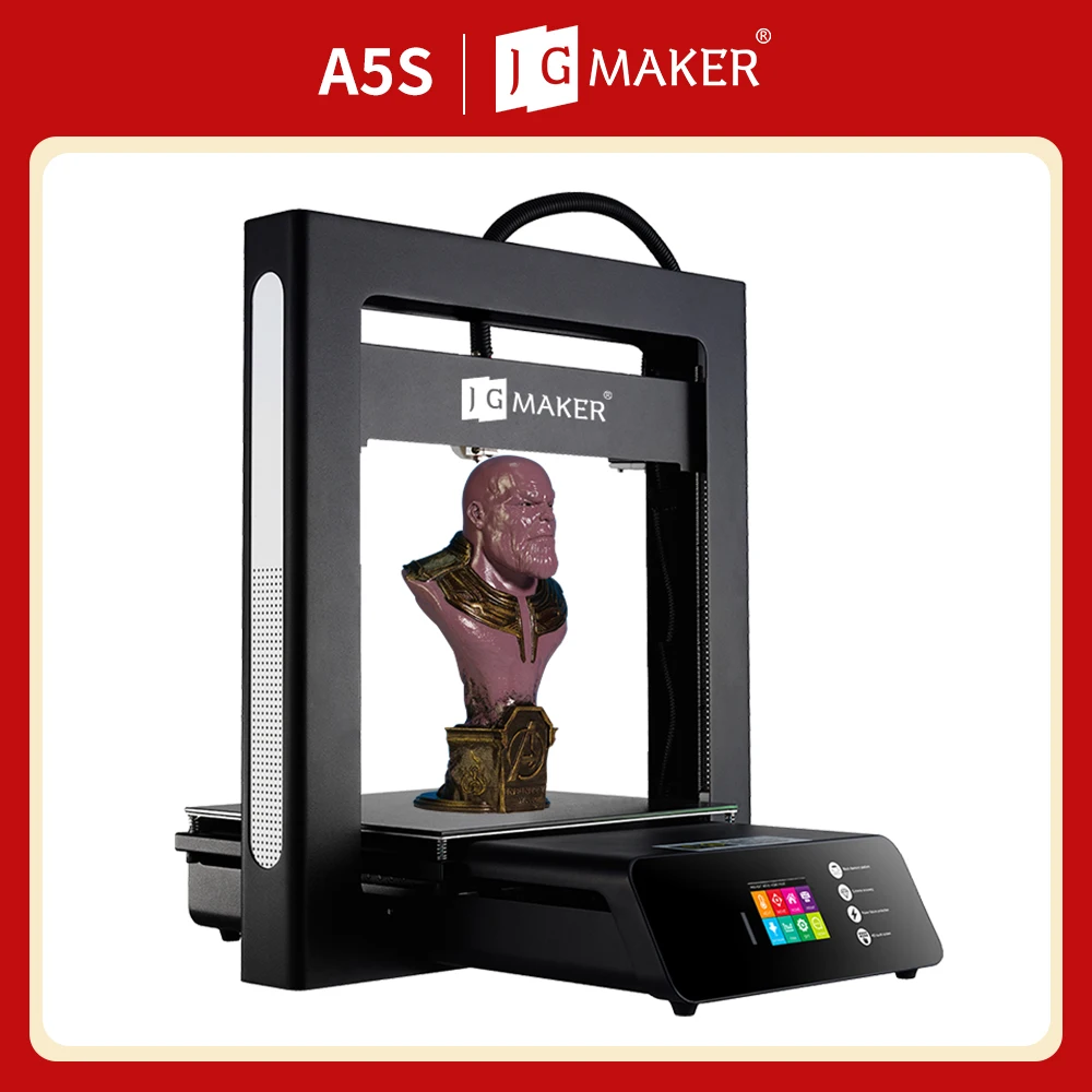 

Модернизированный Набор для творчества A5S полностью металлический, высокая точность, большой размер печати 305x305x320 мм, двойная ось Z, 3D-принтер