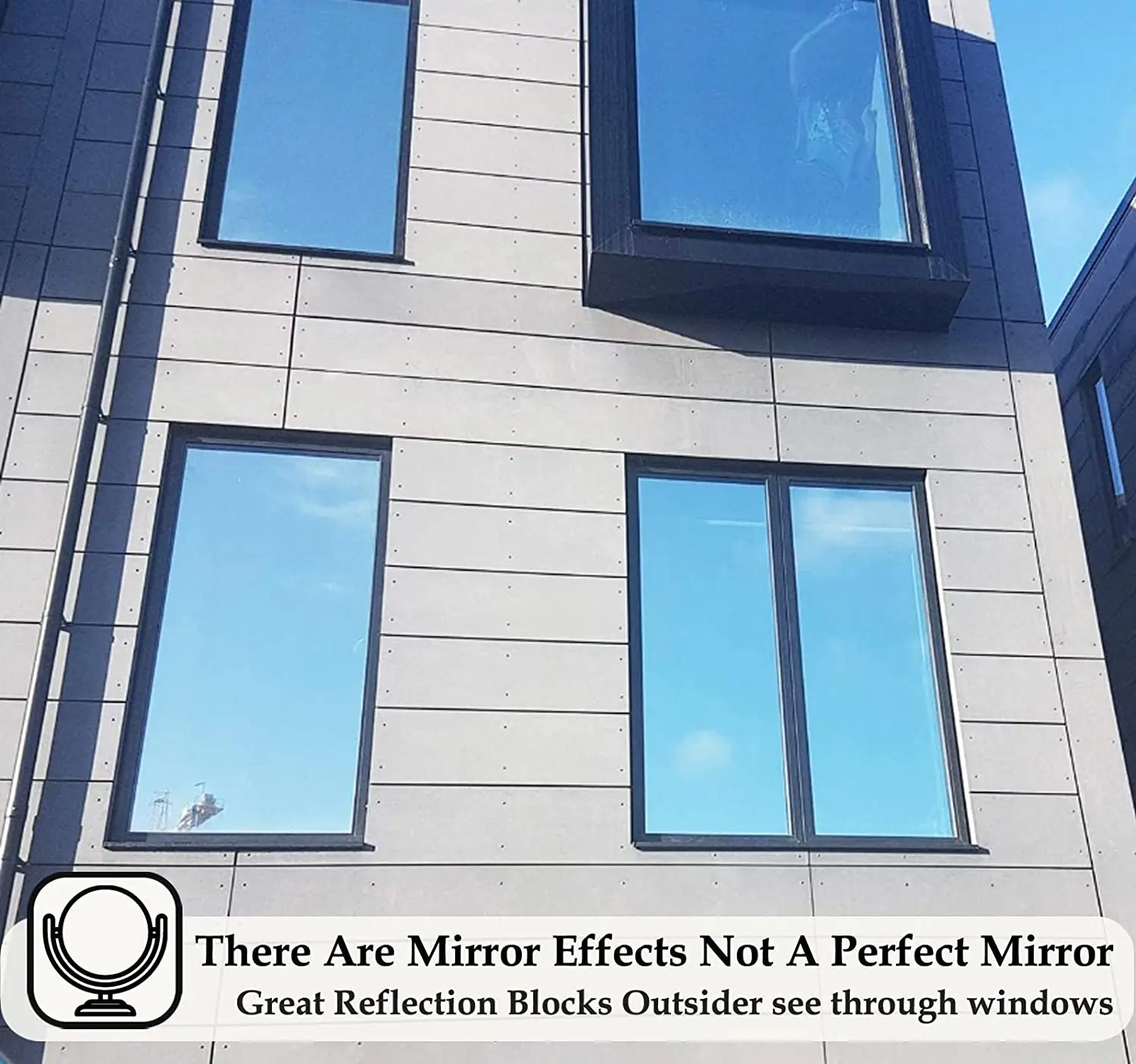 Window Privacy Film Window Film Window Privacy Film One Way Mirror Film Daytime Anti UV Sun Blocking Heat Control Reflective Glass Tint Sticker For Home Office