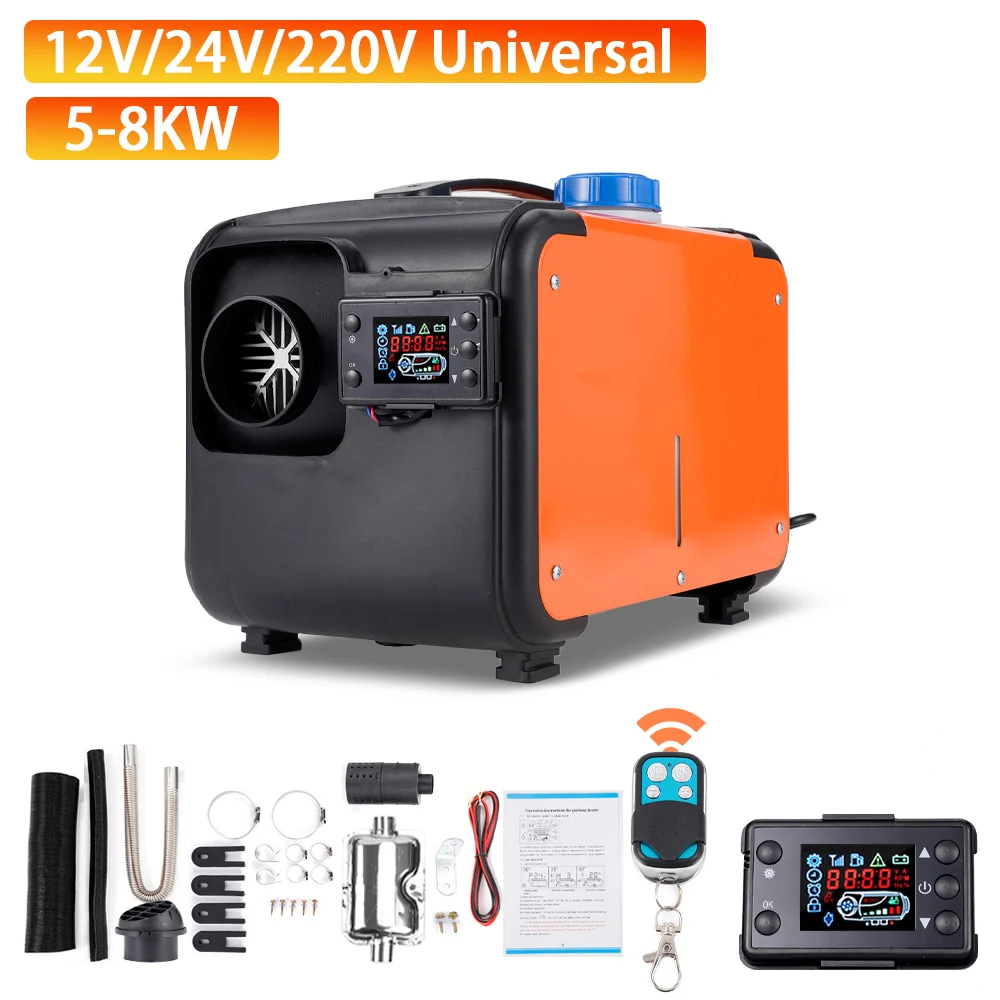 

5KW-8KW Car Heater 12V/ 24V/ 220V 3in 1 Car Air Diesel Heater For Bus Auto Boats Trucks RV Ships Air Diesel Parking Heater