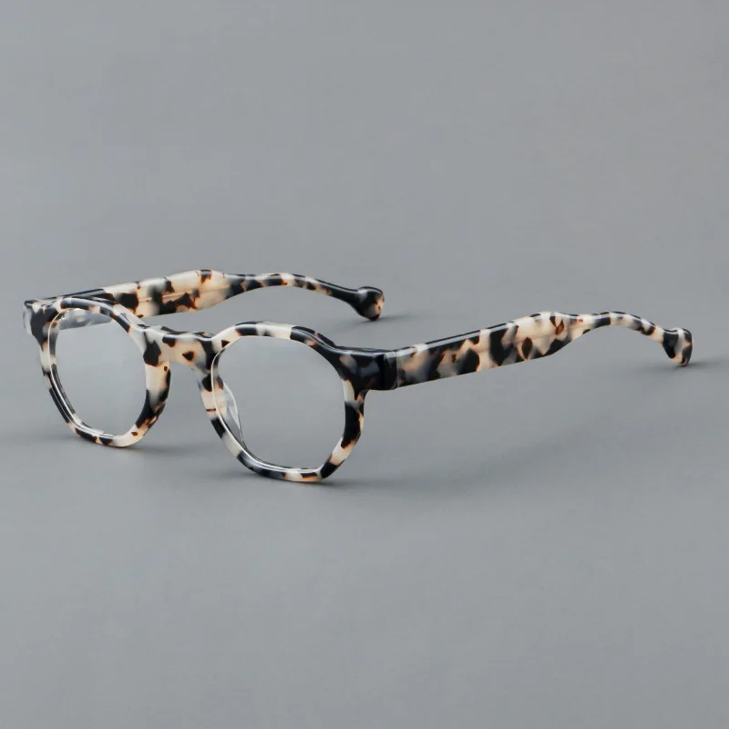 R57621 hochwertige Acetat Lesebrille Feder scharnier Retro optische Presbyopie Brillen Dioptrien 50 150 200 300 350 – Detail 6