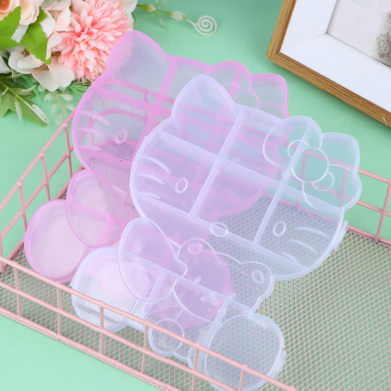 Plastic Jewelry Storage Box For Necklace Earring Pills Organizer Diamonds Rhinestone Charms Case