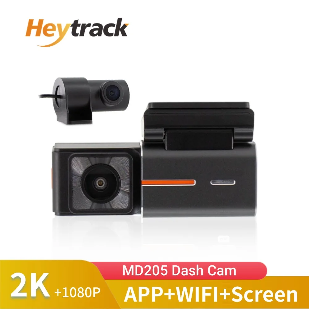 Dash Camera 2 Channel Front Rear HD 2K + 1080P WiFi Car Vehicle DVR Recorder 170&deg; Ultra Wide Angle Camcorder