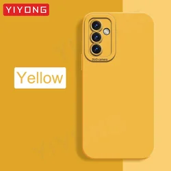 Silky Liquid Silicone Soft Phone Case - YIYONG - Galaxy A52s 5G (Yellow)
