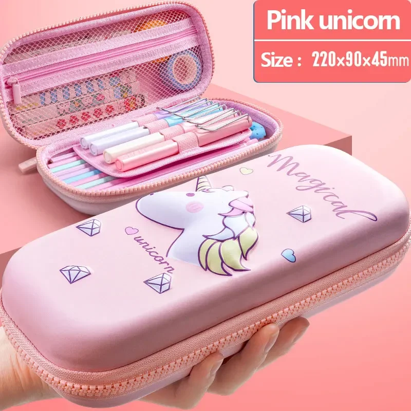 Unicorn Pencil Case For Kids Girls 3d Eva Cute Pen Pouch High Capacity  Portable Multifunction Stationery Bag School Supplies Box - Pencil Cases -  AliExpress