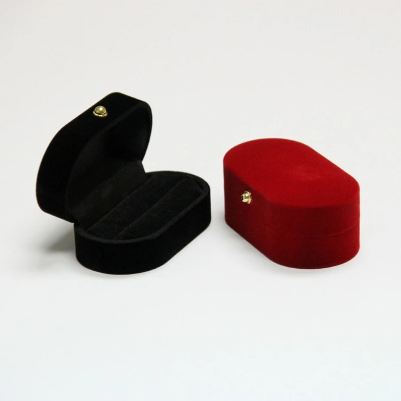 

Proposal Engagement Bands Display Holder Jewelry Ring Box Portable Double Ring Box Wedding Ring Storage for Case
